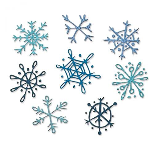 Sizzix Thinlits Stanzset für Weihnachten mit Scribbly Snowflakes von Tim Holtz von Sizzix