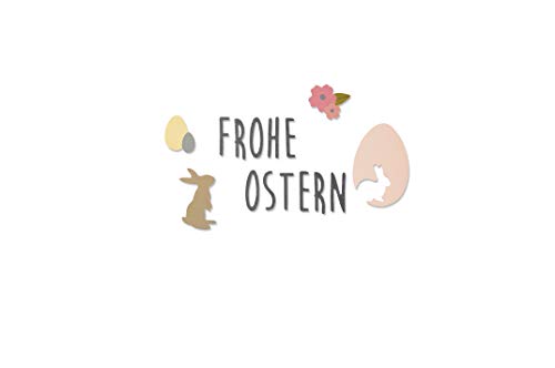 Sizzix Thinlits Stanzschablonen - Frohe Ostern, Stahl, Mehrfarbig, 1cm x 1cm - 0.6cm x 2.9cm 662620 Sizzix Thinlits Stanzschablonen - Frohe Ostern, Stahl, Mehrfarbig, 1cm x 1cm - 0.6cm x 2.9cm 662620 von Sizzix
