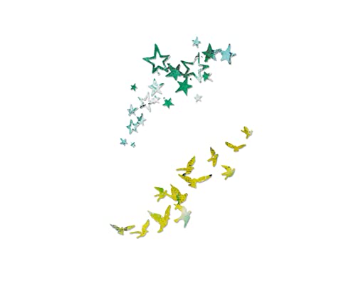 Sizzix Thinlits Stanzschablonen Set-Vögel und Sterne von Pete Hughes, Andere, Silber, 26 x 13 x 0.2 cm Sizzix Thinlits Stanzschablonen Set-Vögel und Sterne von Pete Hughes, Andere, Silber, 26 x 13 x 0.2 cm von Sizzix