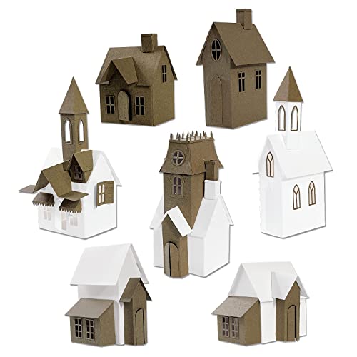 Sizzix Village Collection by Tim Holtz 665564, Papier Kunststoff, mehrfarbig, Einheitsgröße von Sizzix