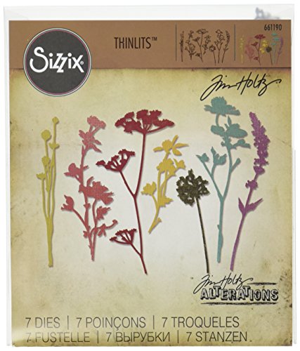 Sizzix Wildblumen von Tim Holtz Thinlits Stanzen Set, 12 in Packung, Stahl, Funky Floral #2, 19.1 x 14.3 x 0.3 cm Sizzix Wildblumen von Tim Holtz Thinlits Stanzen Set, 12 in Packung, Stahl, Funky Floral #2, 19.1 x 14.3 x 0.3 cm von Sizzix