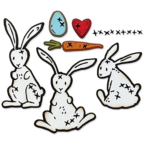 Thinlits Stanzformset Bunny Stitch von Tim Holtz, 15-teiliges Set Thinlits Stanzformset Bunny Stitch von Tim Holtz, 15-teiliges Set von Sizzix