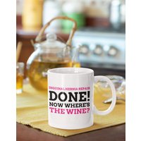 Lustige Hernia Tasse 11Oz 330Ml | Hernien Chirurgie Genesung Bald Genesen Geschenk Nach Der Operation Offene Leistenhernie Reparatur von SizzlesSuperStore