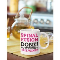 Lustige Wirbelsäulen Fusion Chirurgie Tasse 11Oz 330Ml Skoliose Geschenkideen | Broken Back Operation Tassen von SizzlesSuperStore