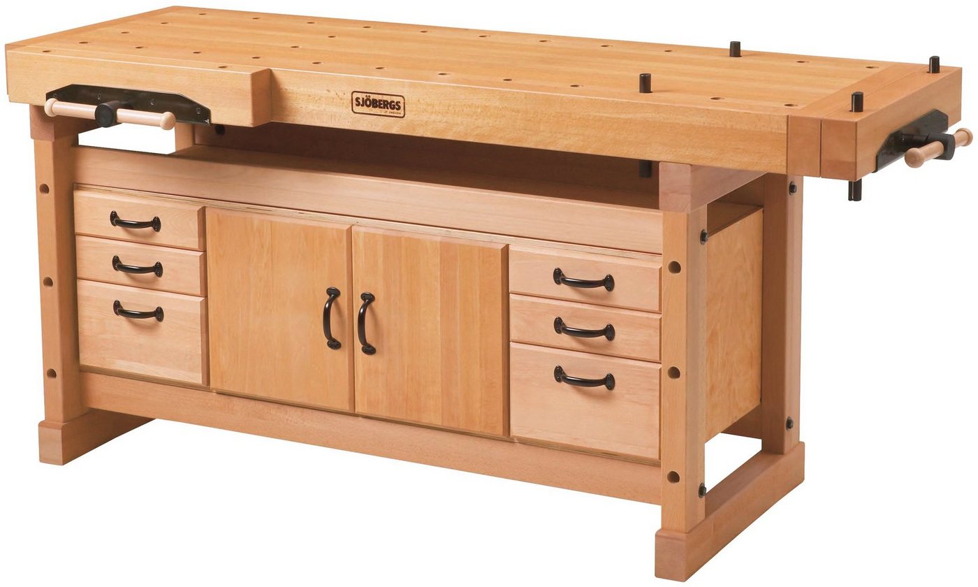 Sjöberg Hobelbank Elite 2000 + Schrank, L/B/H: ca. 194,5x74x90 cm von Sjöberg