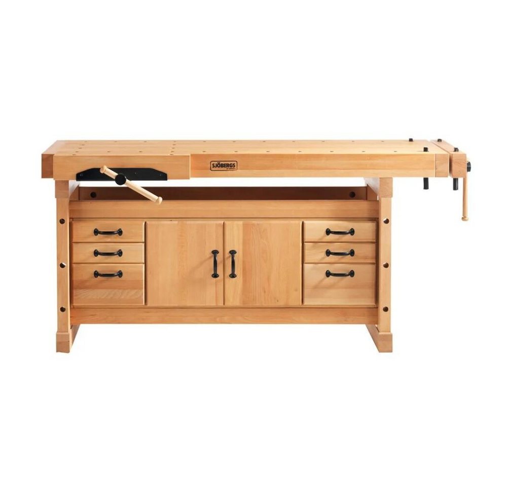 Sjöbergs Werkbank Sjöbergs Elite 2000 Hobelbank + SM04 Unterschrank,180 cm Buchenplatte von Sjöbergs