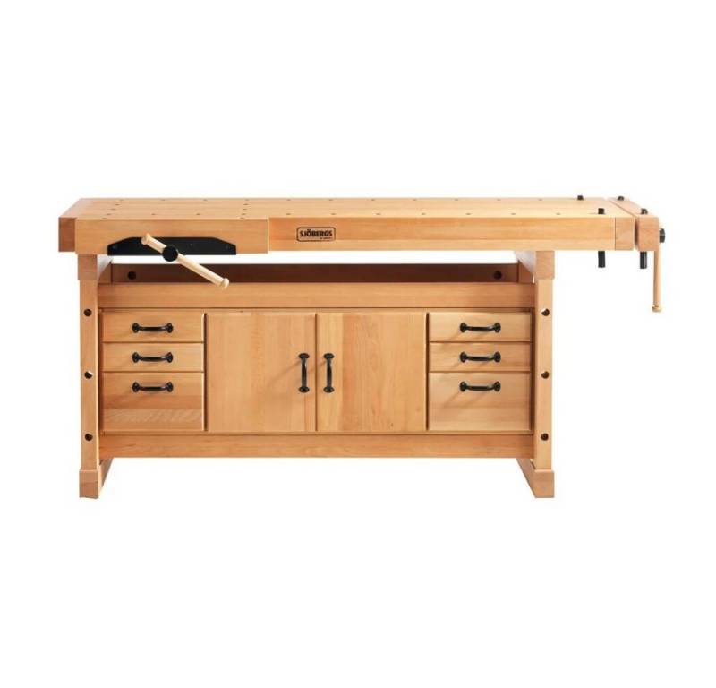 Sjöbergs Werkbank Sjöbergs Elite 2000 Hobelbank + SM04 Unterschrank,180 cm Buchenplatte von Sjöbergs