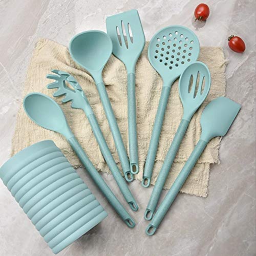 SkVLf 7-teiliges Silikon-Küchengeschirr-Set: Pfannenwender, Suppenlöffel und mehr in stilvollem B SkVLf 7-teiliges Silikon-Küchengeschirr-Set: Pfannenwender, Suppenlöffel und mehr in stilvollem B von SkVLf