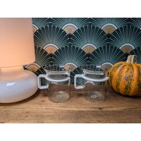 Bodum Picard Teegläser Weiss Schweiz 80Er Jahre Space Age Teetasse, Star Trek Captain Teetasse von SkadivonWinterfeld