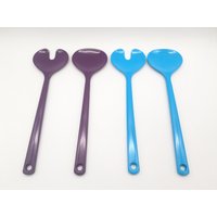 Mepal Rosti Salatbesteck Lila/Hellblau, Denmark Design Salatgabel Mit Löffel von SkadivonWinterfeld