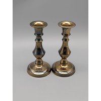 Messing Kerzenleuchter Kerzenständer 2Er Set Made in England von SkadivonWinterfeld