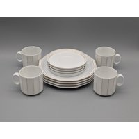 Rosenthal Germany Studio-Linie. Frühstücks-Set, | 12-Teilig. Form Polygon. Dekor Korfu. Design Tapio Wirkkala. Vintage von SkadivonWinterfeld