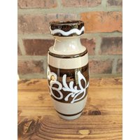 Scheurich Vase 210-18 Beige-Weiß-Braun, Made in W.germany von SkadivonWinterfeld