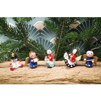 Vintage Christbaumschmuck, Weihnachtsbaumschmuck, Baumbehang Aus Holz - 5 Teile Handgemacht Vintage Christbaumschmuck, Weihnachtsbaumschmuck, Baumbehang Aus Holz - 5 Teile Handgemacht von SkadivonWinterfeld