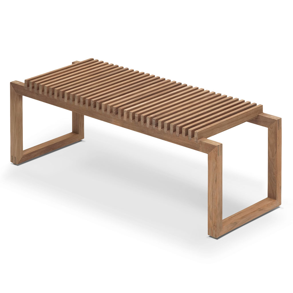 Skagerak - Cutter Bench - Massivholz-Sitzbank aus Teak oder Eichenholz von Skagerak by Fritz Hansen