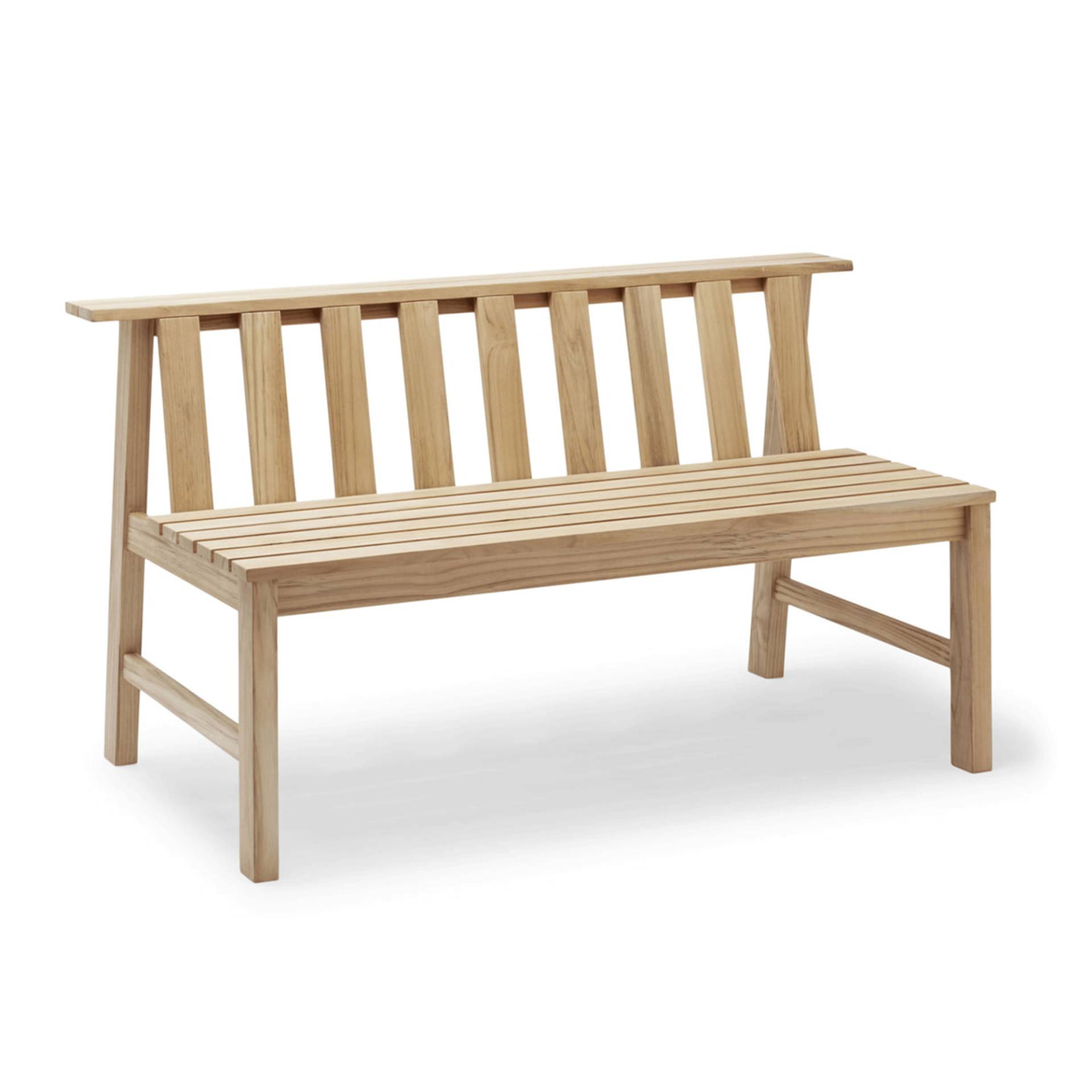 Fritz Hansen - Skagerak - Skagerak Plank Gartenbank - teak/LxBxH 144x70x77cm von Fritz Hansen - Skagerak