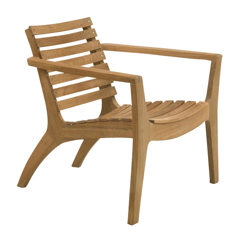 Fritz Hansen - Skagerak - Skagerak Regatta Lounge Gartenstuhl - teak/BxHxT 75x74x72cm von Fritz Hansen - Skagerak