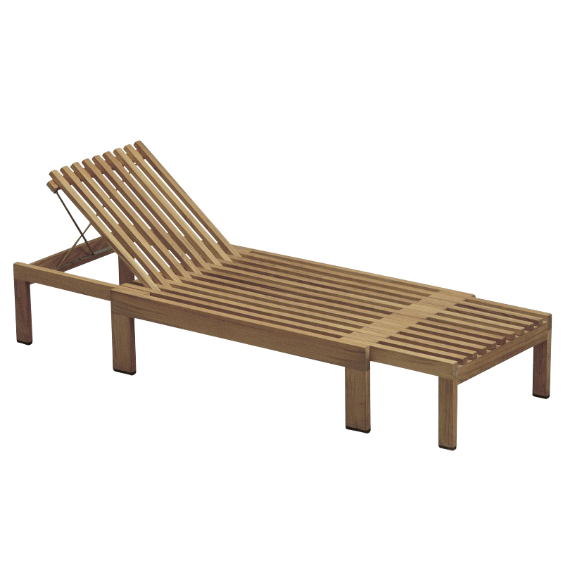 Fritz Hansen - Skagerak - Skagerak Riviera Sonnenliege - teak/LxBxH 115-202x73x33cm von Fritz Hansen - Skagerak