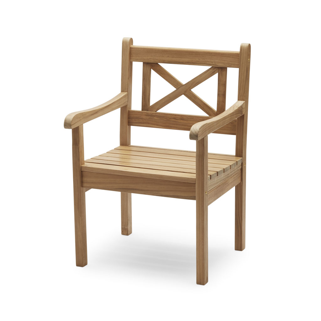 Skagerak - Skagen - klassischer Gartenstuhl aus Teak mit Armlehnen von Skagerak by Fritz Hansen