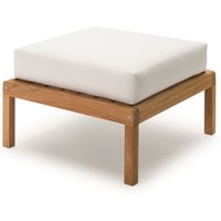 Fritz Hansen - Skagerak Virkelyst Pouf, Teak / weiß  von Fritz Hansen (Skagerak)