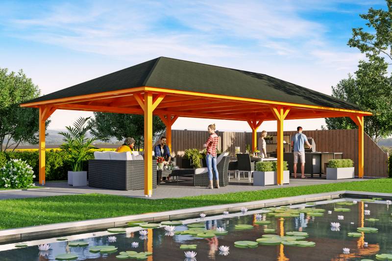 4-Eck Pavillon Orleans von Skan Holz