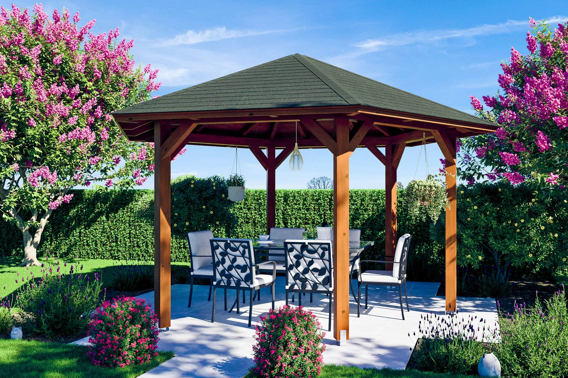 6-Eck Pavillon Nancy von Skan Holz