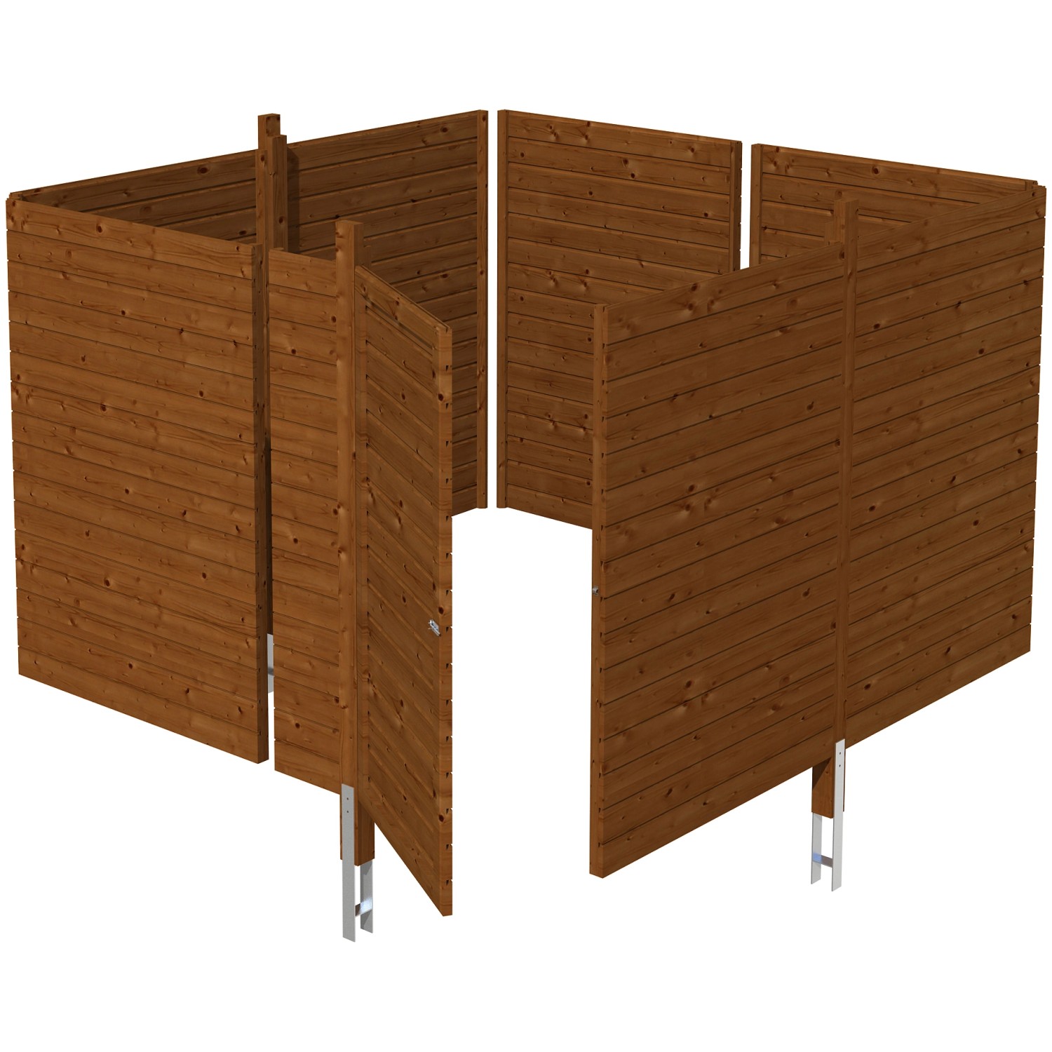 Skan Holz Abstellraum C2 314 x 317 cm Profilschalung Nussbaum Skan Holz Abstellraum C2 314 x 317 cm Profilschalung Nussbaum von Skan Holz