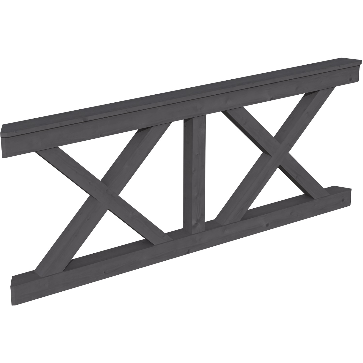 Skan Holz Brüstung Andreaskreuz 210 x 84 cm Fichte Schiefergrau Skan Holz Brüstung Andreaskreuz 210 x 84 cm Fichte Schiefergrau von Skan Holz