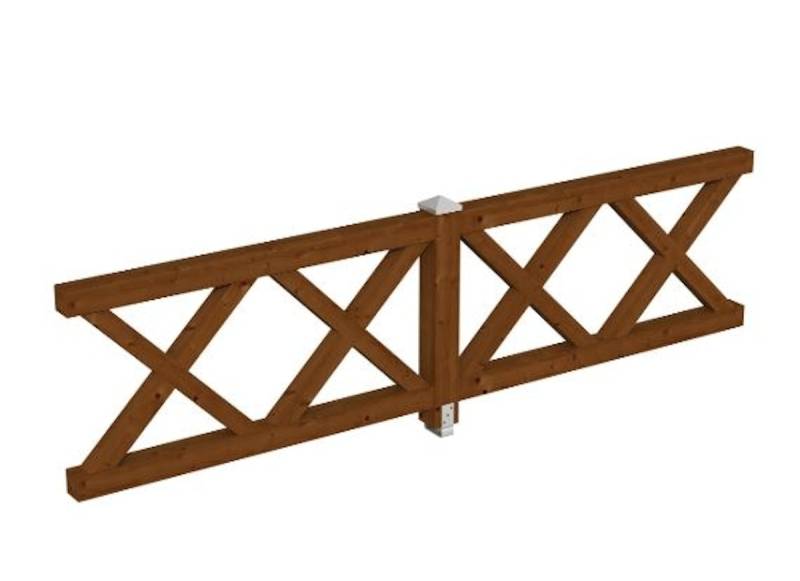 Skan Holz Brüstung Andreaskreuz zu Pavillon Cannes / Orleans-Größe 2, nussbaum Skan Holz Brüstung Andreaskreuz zu Pavillon Cannes / Orleans-Größe 2, nussbaum von Skan Holz