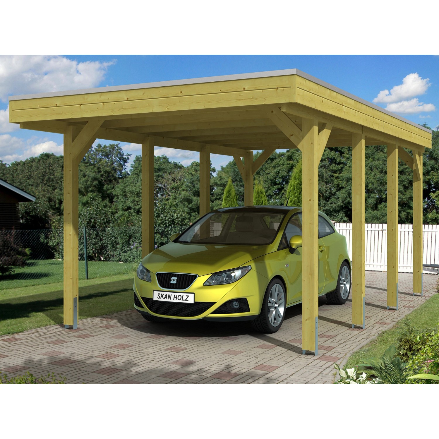 Skan Holz Carport Friesland 314 cm x 555 cm von Skan Holz