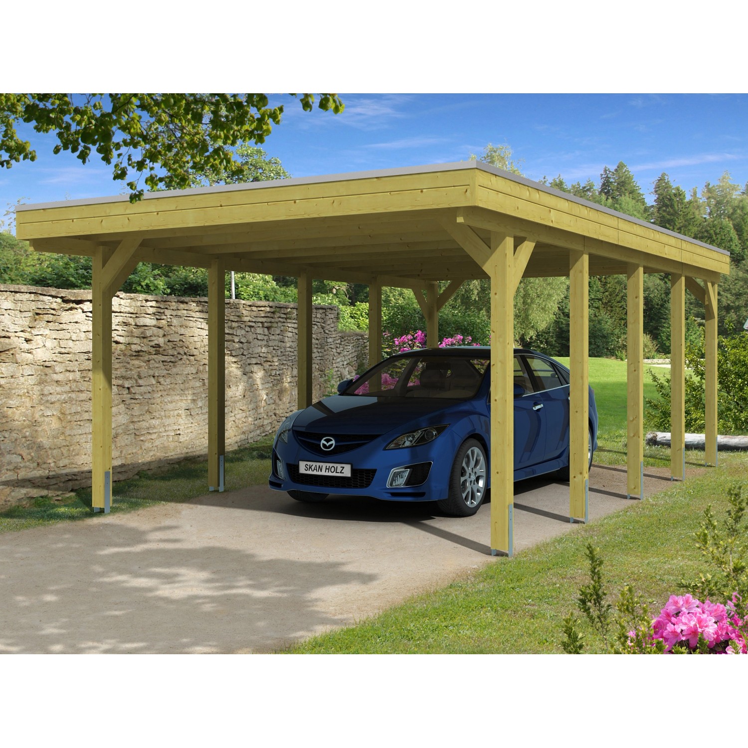 Skan Holz Carport Friesland 397 cm x 708 cm Skan Holz Carport Friesland 397 cm x 708 cm von Skan Holz