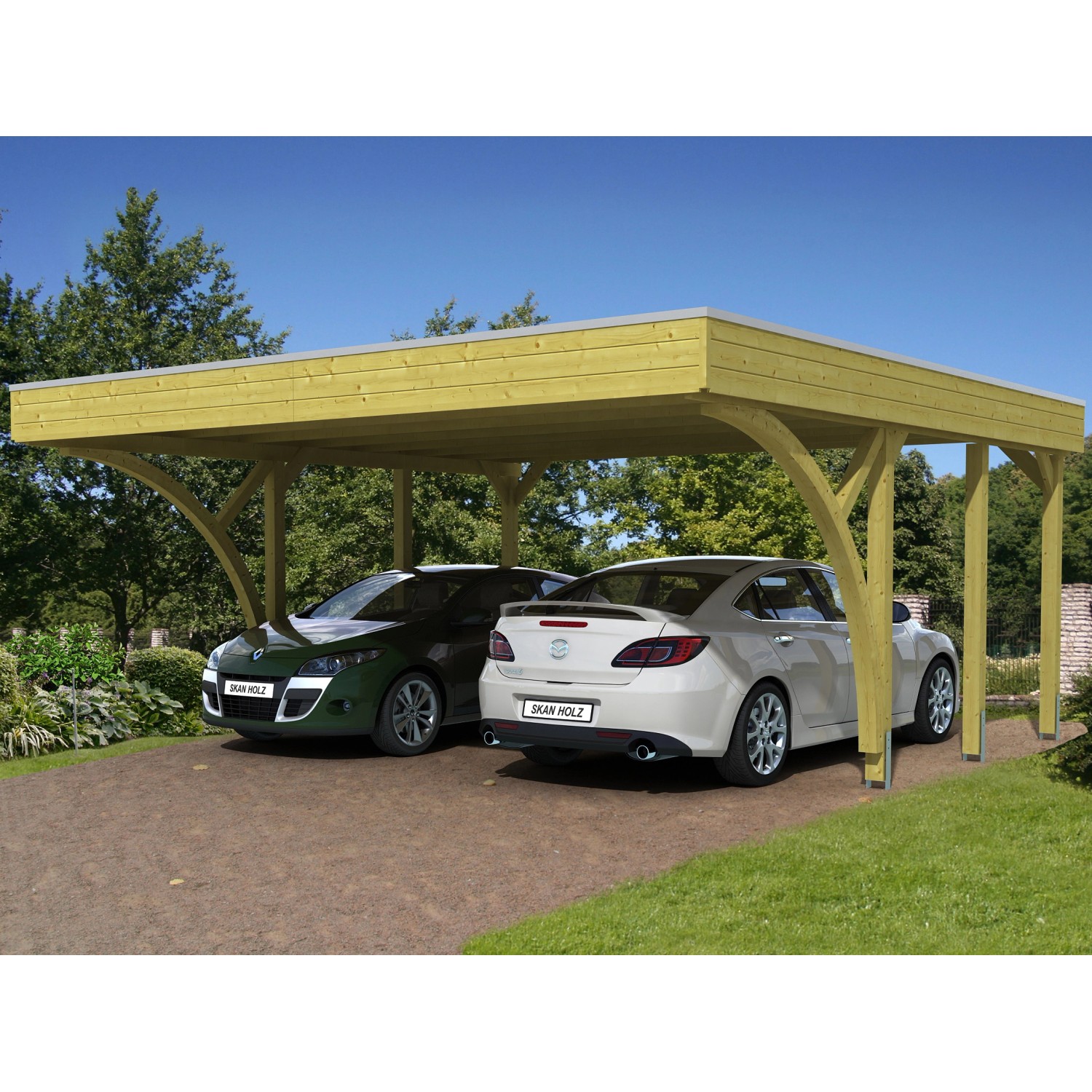 Skan Holz Carport Friesland Set 8 557 cm x 555 cm Skan Holz Carport Friesland Set 8 557 cm x 555 cm von Skan Holz