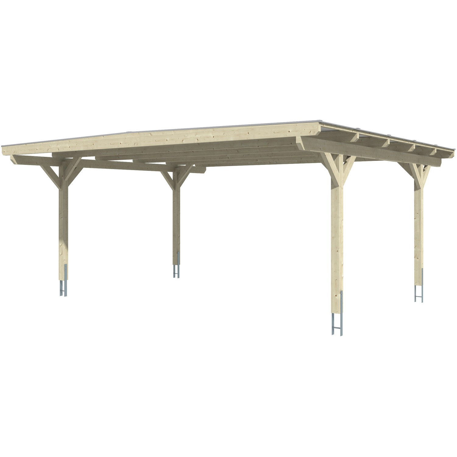 Skan Holz Carport Odenwald Nussbaum 640 x 541 cm Skan Holz Carport Odenwald Nussbaum 640 x 541 cm von Skan Holz