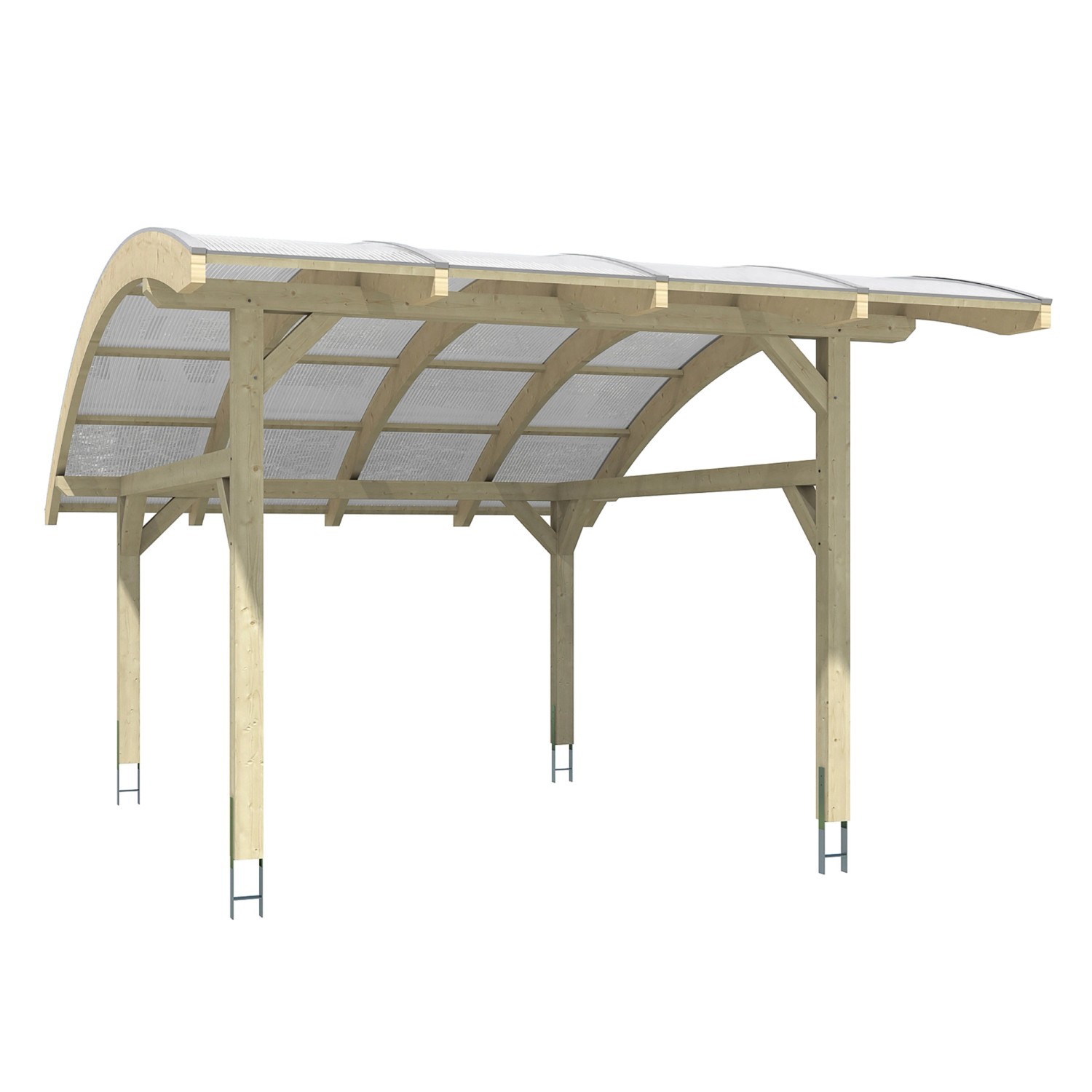 Skan Holz Carport Schwaben 434 x 630 cm Natur Skan Holz Carport Schwaben 434 x 630 cm Natur von Skan Holz