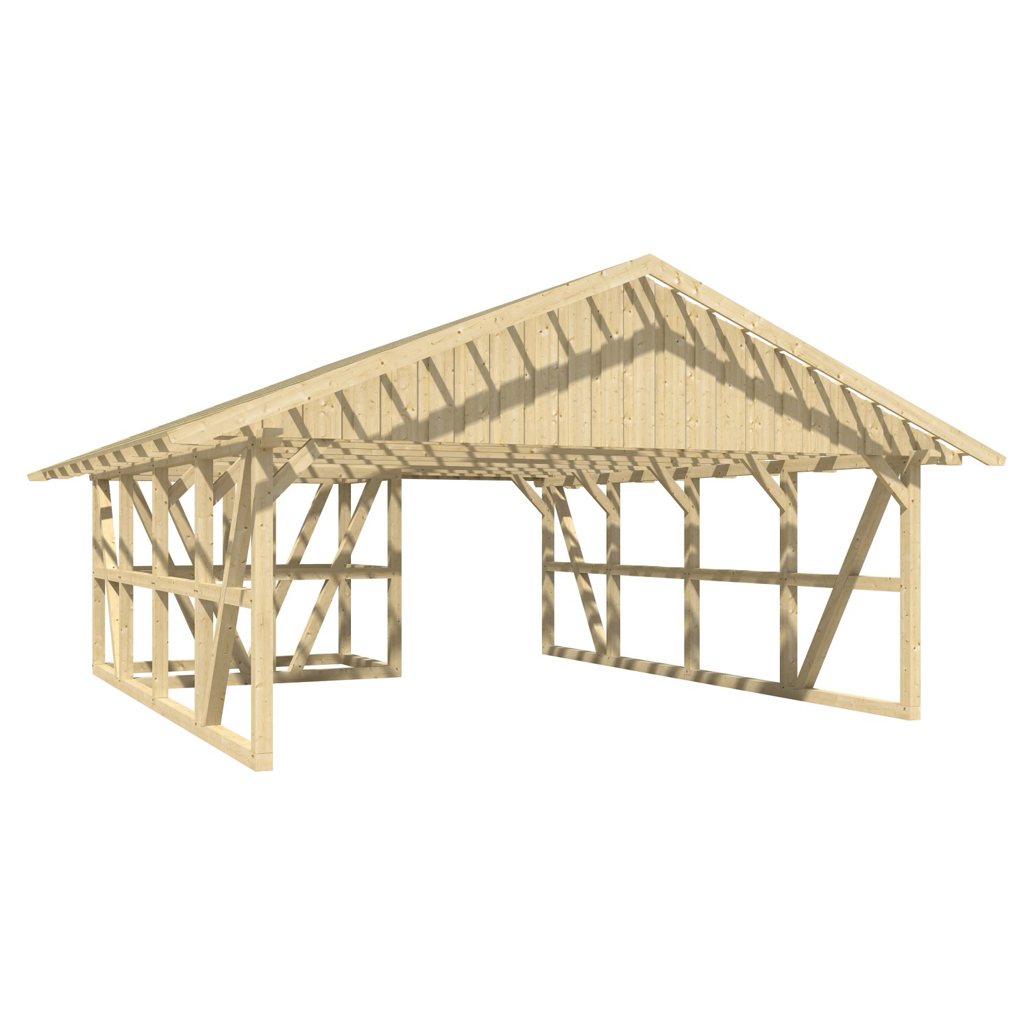 Skan Holz Carport Schwarzwald m. Dachlattung u. Abstellr. A 684 x 772 cm Natur Skan Holz Carport Schwarzwald m. Dachlattung u. Abstellr. A 684 x 772 cm Natur von Skan Holz