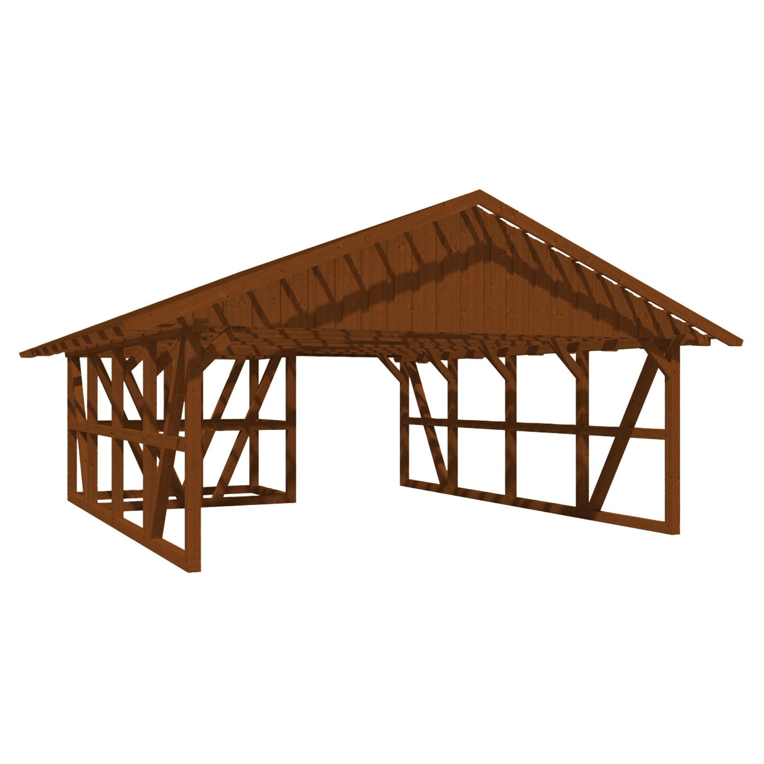 Skan Holz Carport Schwarzwald m. Dachlattung u. Abstellr. A 684 x 772 cm Nuss Skan Holz Carport Schwarzwald m. Dachlattung u. Abstellr. A 684 x 772 cm Nuss von Skan Holz