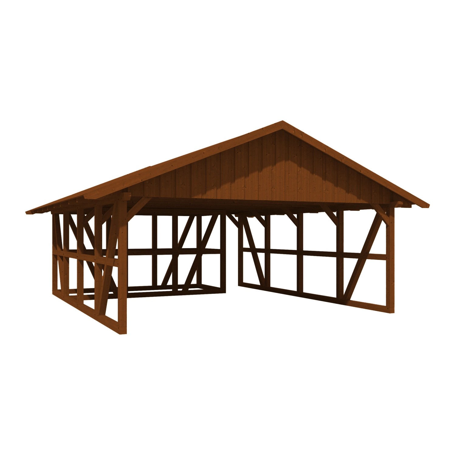 Skan Holz Carport Schwarzwald m. Dachschalung u. Abstellr. B 684 x 772 cm Nuss Skan Holz Carport Schwarzwald m. Dachschalung u. Abstellr. B 684 x 772 cm Nuss von Skan Holz