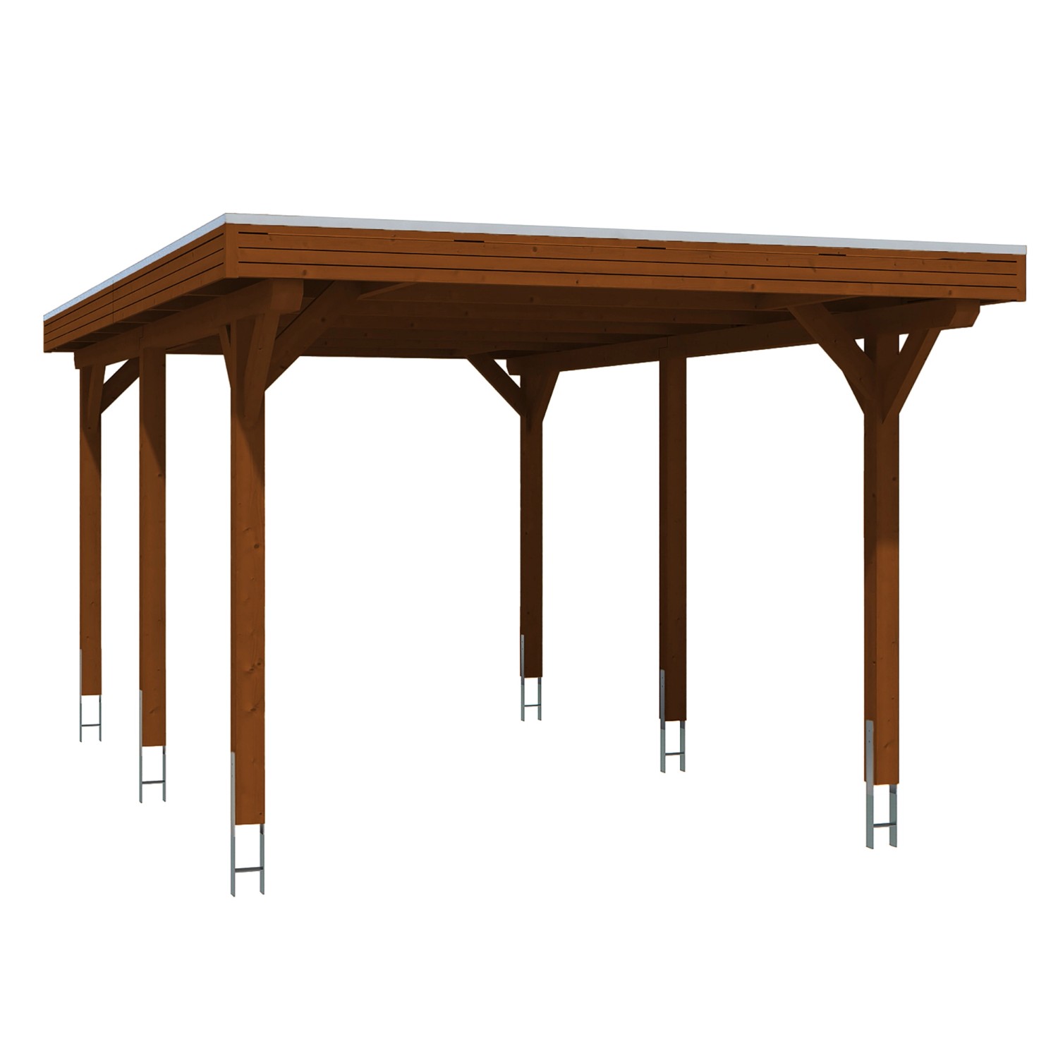 Skan Holz Carport Spessart 355 x 604 cm Nuss Skan Holz Carport Spessart 355 x 604 cm Nuss von Skan Holz