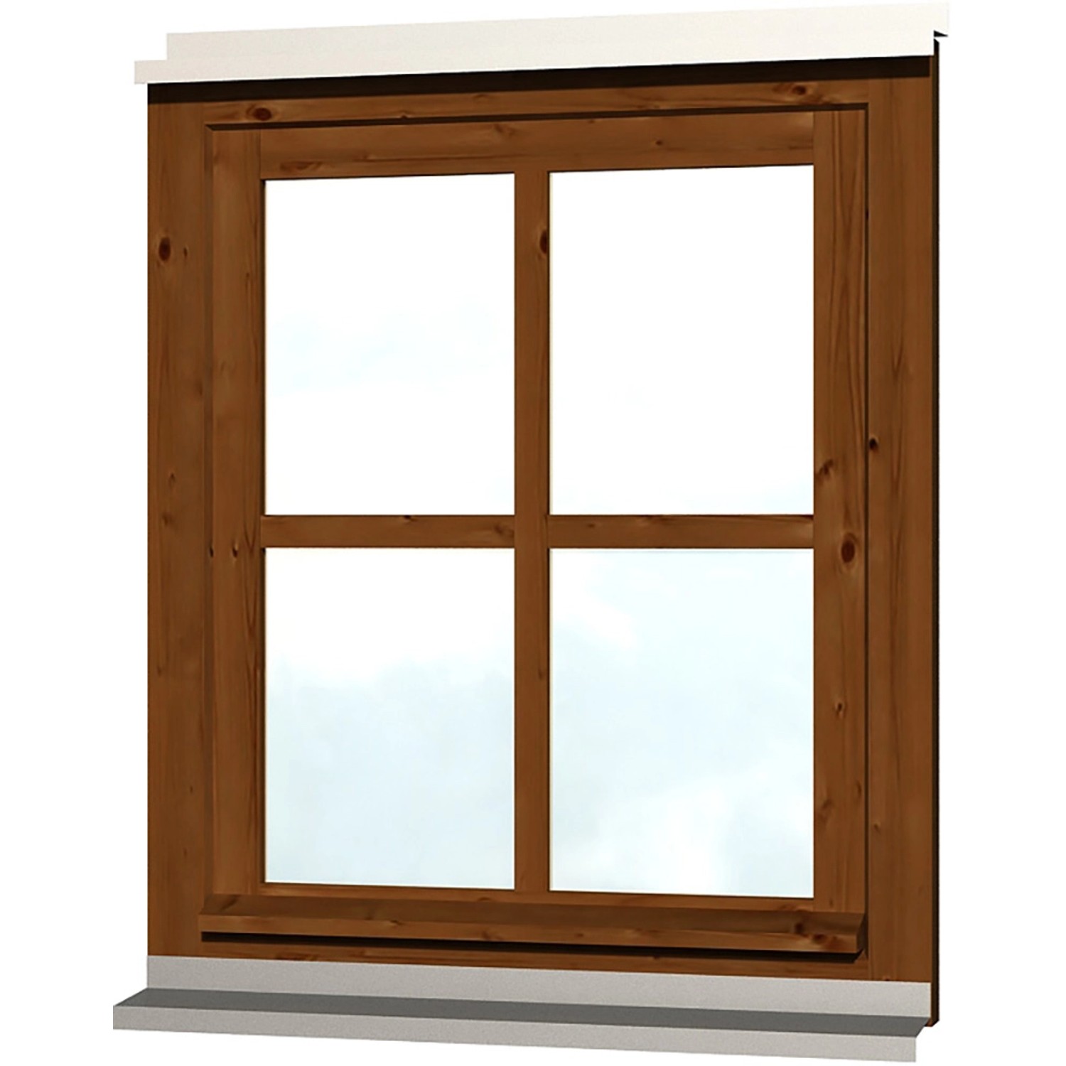 Skan Holz Einzelfenster Rahmenaußenmaß 69,1 x 82,1 cm Nussbaum Skan Holz Einzelfenster Rahmenaußenmaß 69,1 x 82,1 cm Nussbaum von Skan Holz