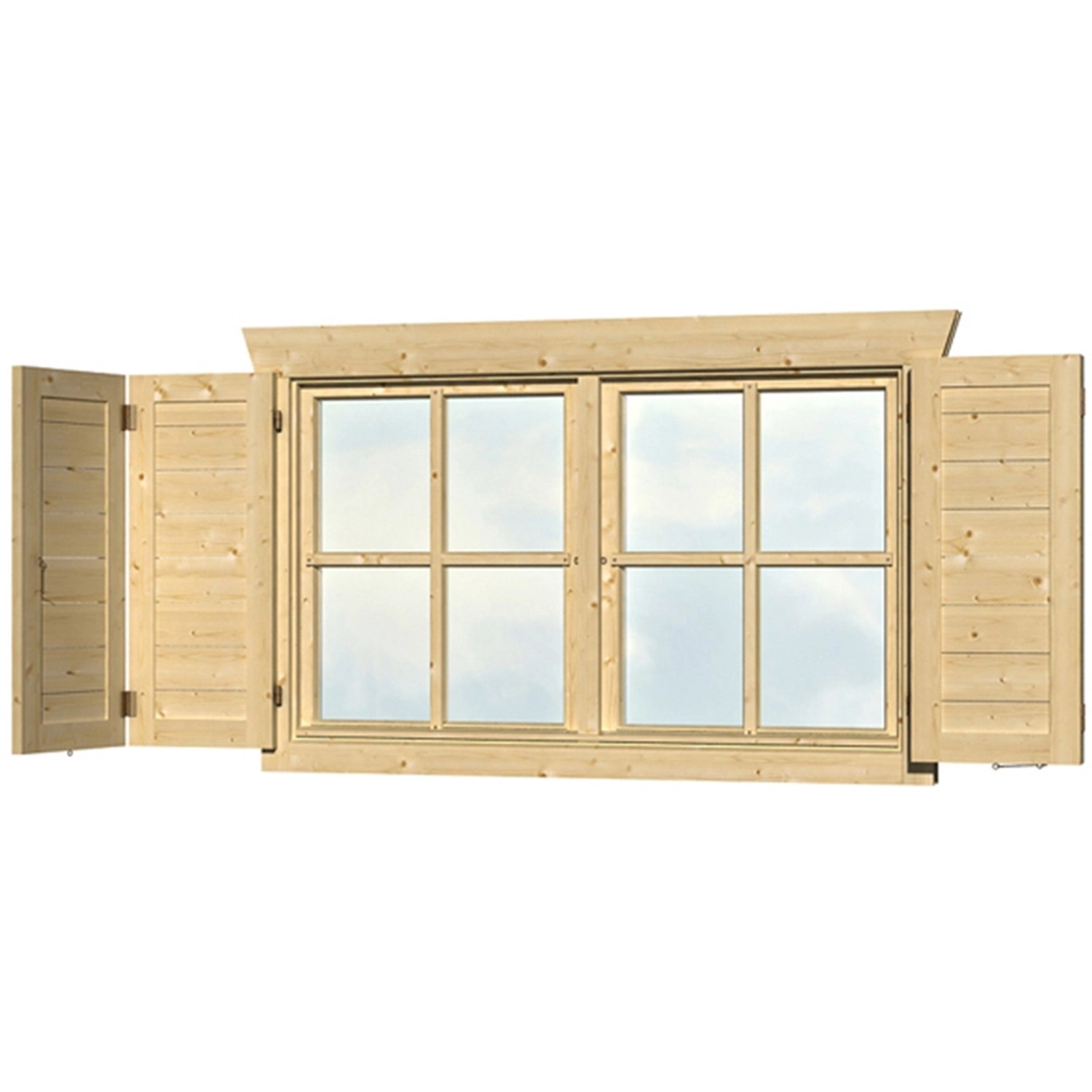 Skan Holz Fensterläden für Doppelfenster für 28-DF-01 und 45-DF-03 von Skan Holz