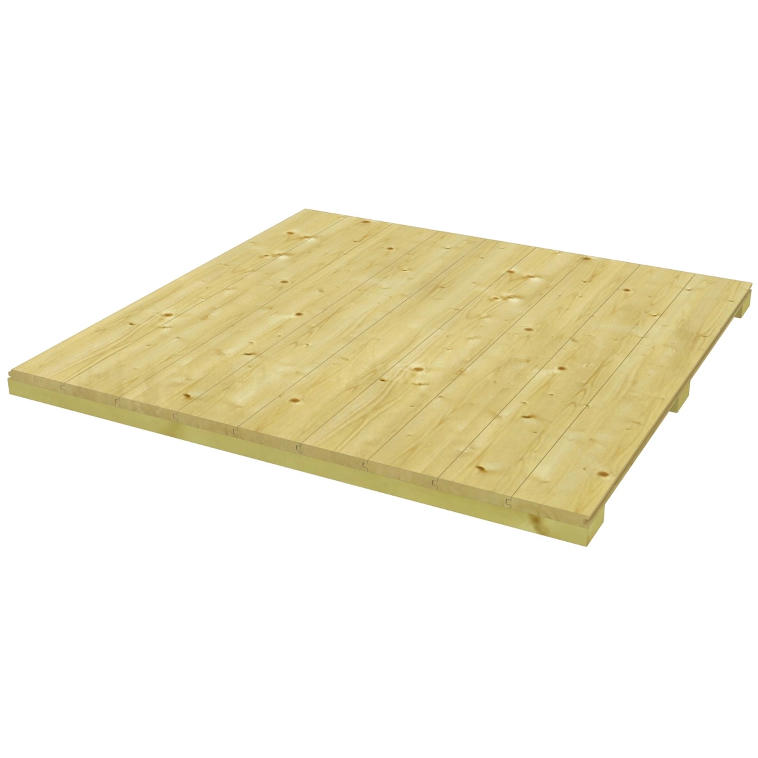 Skan Holz Fußboden für Gartenhaus/Gerätehaus CrossCube Gr. 3 B x T 253 cm x 253 cm von Skan Holz