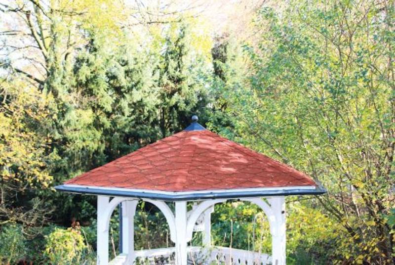 Skan Holz Metall Regenrinnen-Set für Pavillon Nice Nice Gr. 3 (Ø 557cm) von Skan Holz