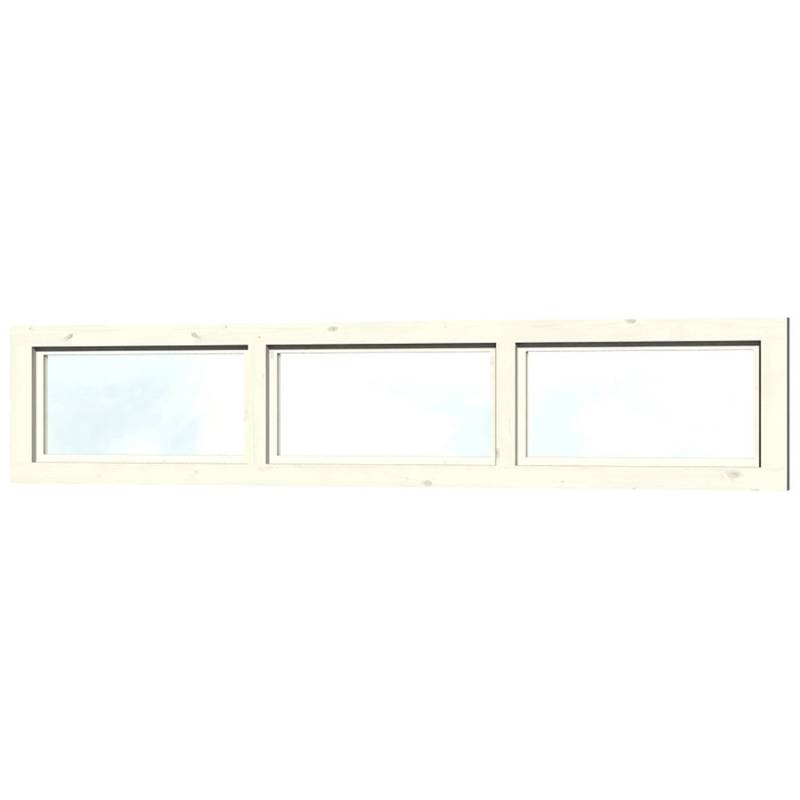Skan Holz Oberlicht 147 x 30 cm Weiß von Skan Holz