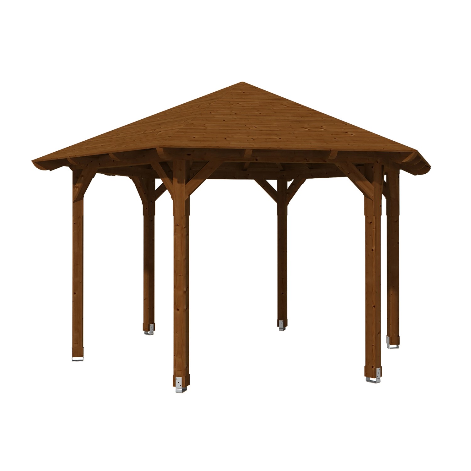 Skan Holz Pavillon Colmar 3 aus Douglasie Ø 480 cm Nuss Skan Holz Pavillon Colmar 3 aus Douglasie Ø 480 cm Nuss von Skan Holz