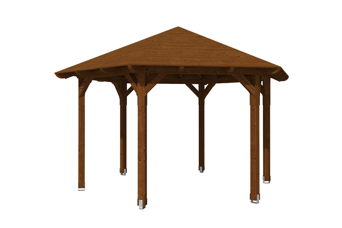Skan Holz Pavillon Colmar-Größe 3-nussbaum von Skan Holz