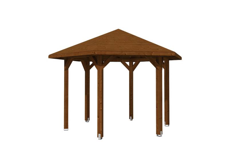 Skan Holz Pavillon Nancy-Größe 2-nussbaum von Skan Holz