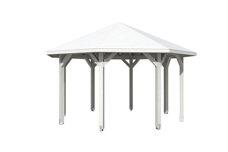 Skan Holz Pavillon Nice-Größe 2-weiß von Skan Holz