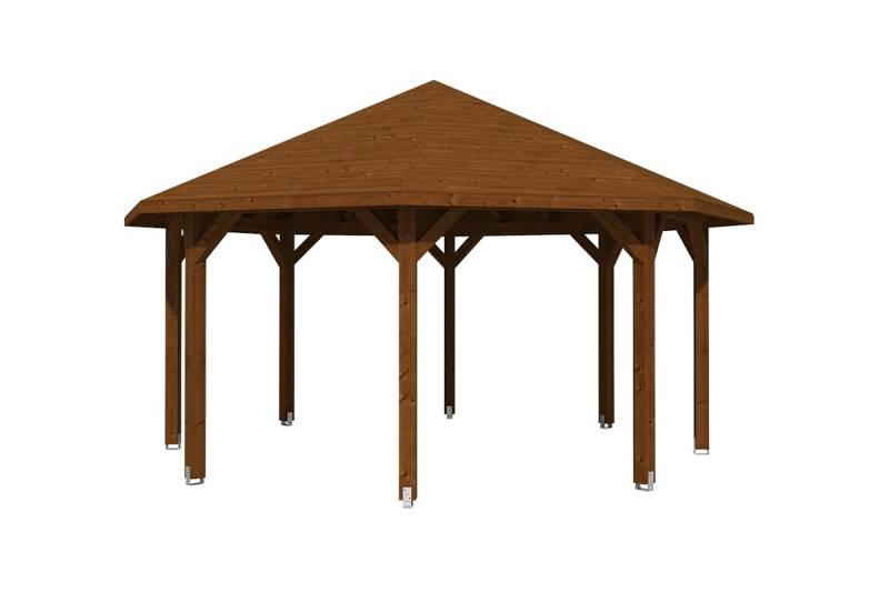 Skan Holz Pavillon Nice-Größe 3-nussbaum von Skan Holz