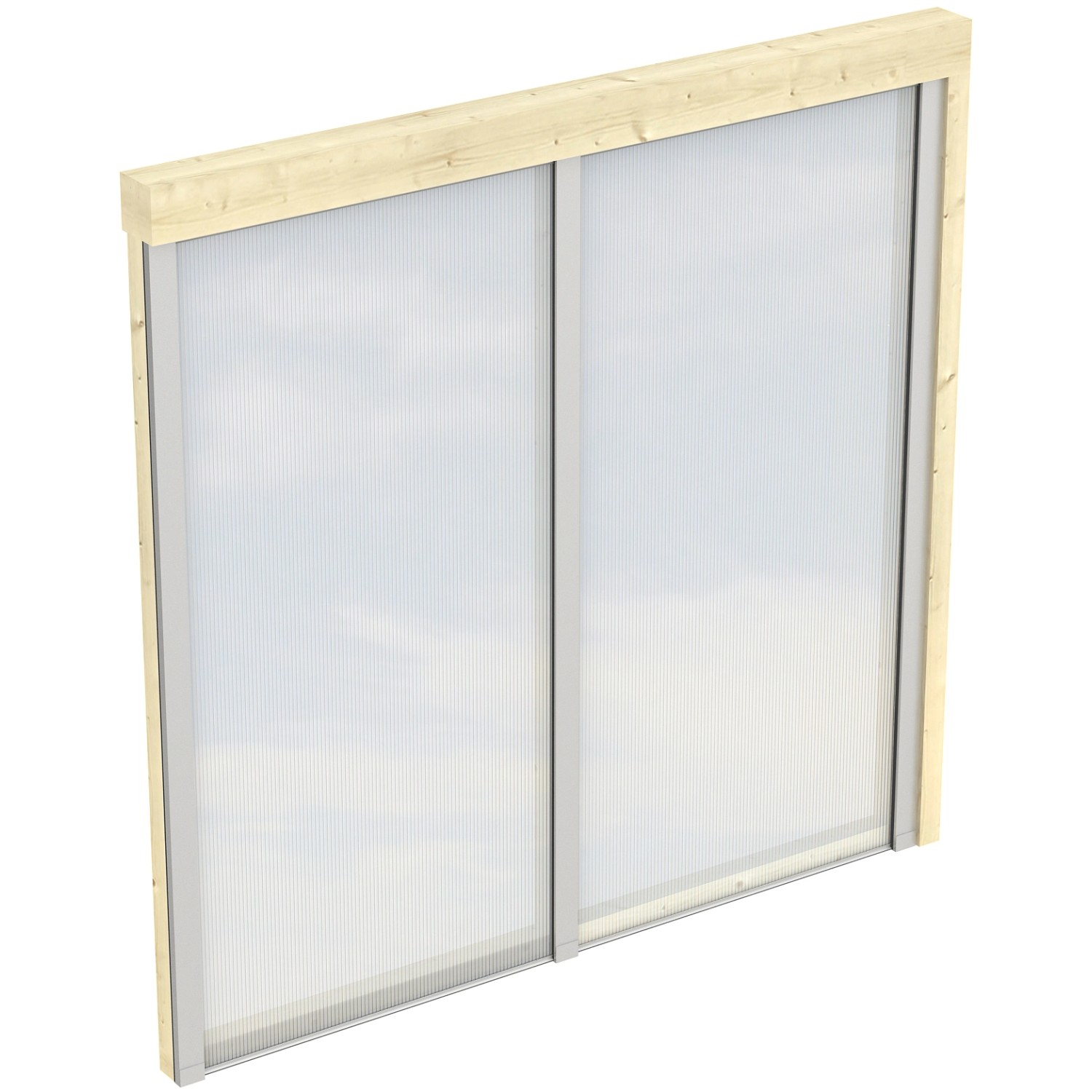 Skan Holz Polycarbonat Seitenwand für Terrassenüberdachung 250/239 cm Tiefe von Skan Holz