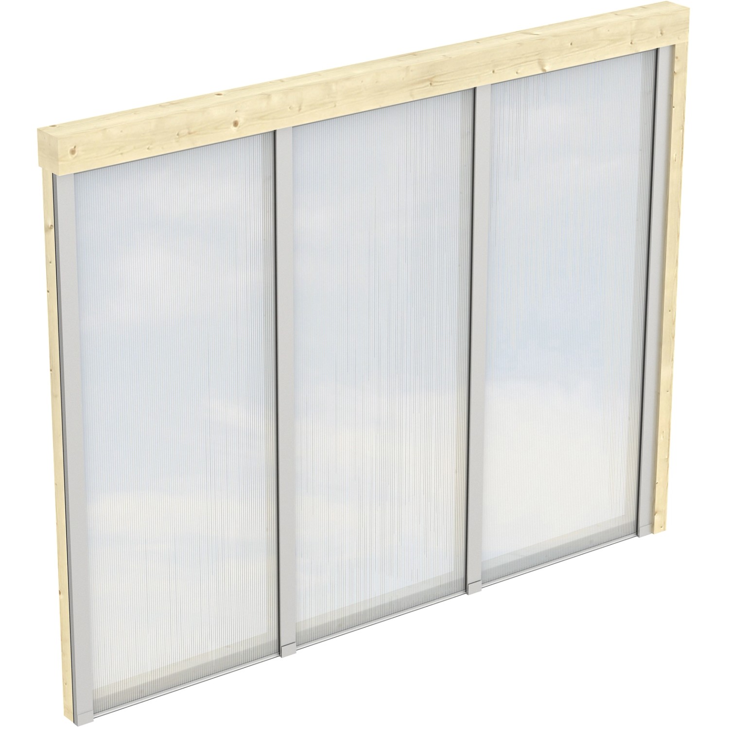 Skan Holz Polycarbonat Seitenwand für Terrassenüberdachung 300/289 cm Tiefe von Skan Holz